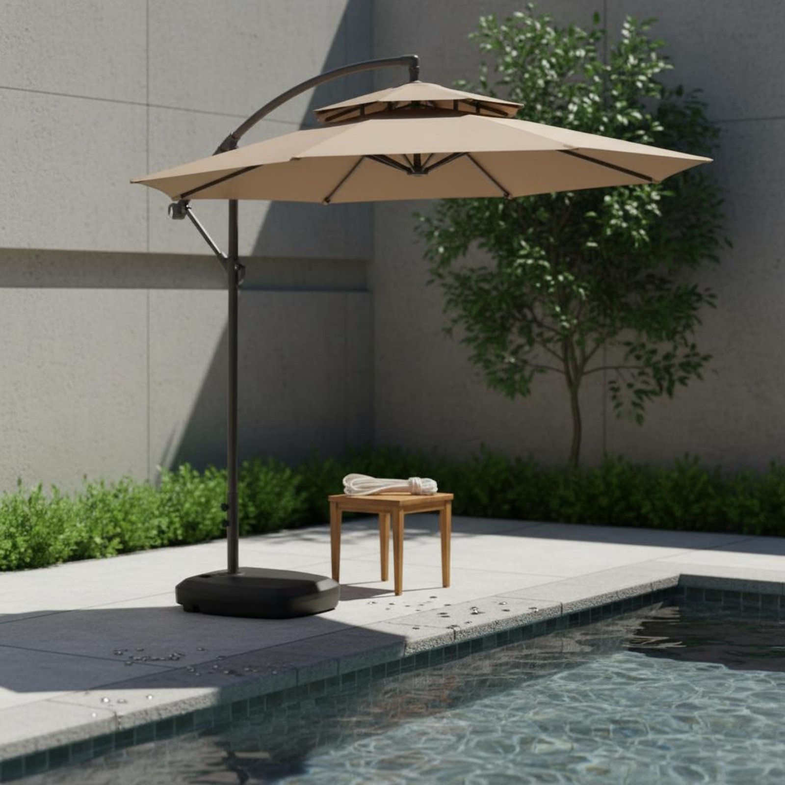 Roman Umbrella Pull Rope Wear- - Outdoor Furniture Patio 评论和价格