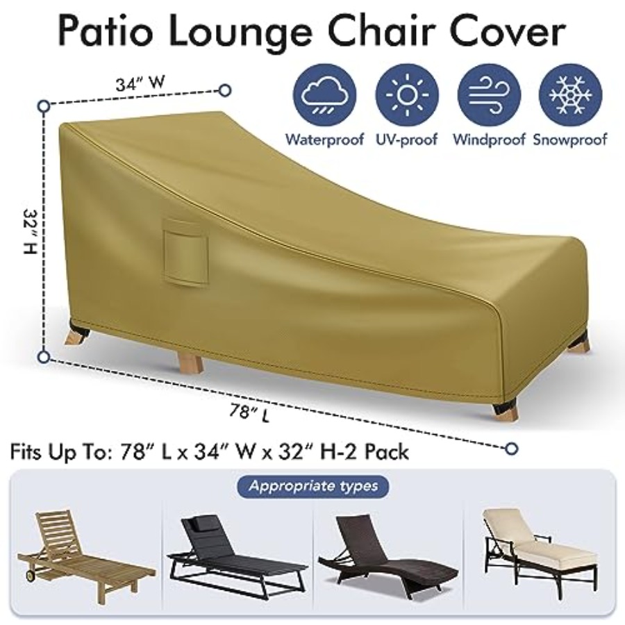 Chaise Lounge Covers Outdoor W - Outdoor Furniture Patio 评论和价格